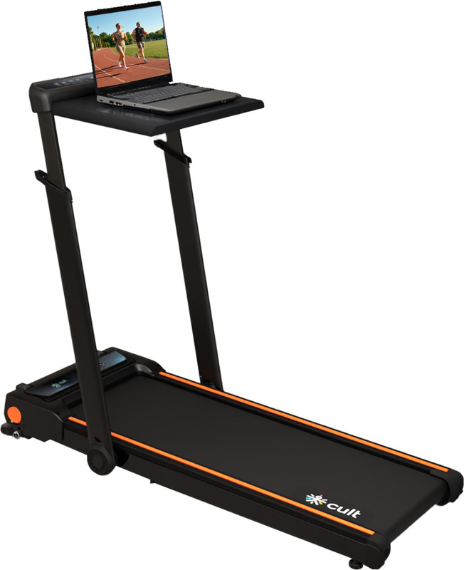 Cult Treadmill with Desk 5.5HP Peak 120Kg Weight Adjustable & Detachable Desk HomeUse Treadmill (Max Weight:120 kg)