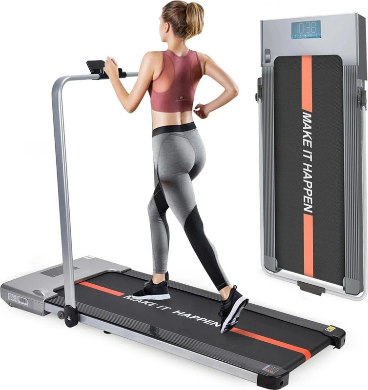 Maxpro PTM-X1 2HP FOLDABLE PRE-INSTALLATED AEROBIC SPORT FITNESS TREADMILL, WALKING PAD WITH LED DISPLAY Treadmill (Max Weight:90 kg)