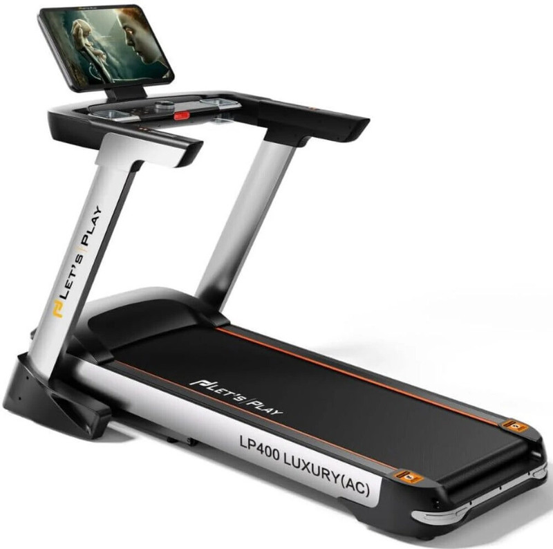 lets play LP-400 Touch Screen, 6HP AC Motor, Luxury Semi Commercial, Home Gym Treadmill (Max Weight:180 kg)