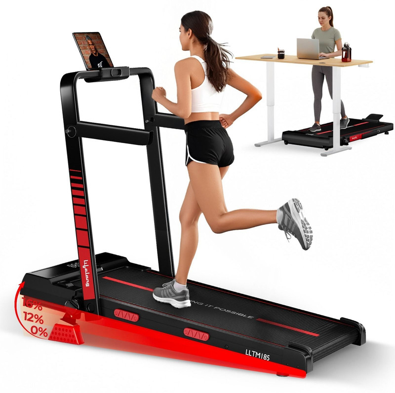 Lifelong Walking Pad Treadmill for Home 3Hp Peak Dc Motor Treadmill (Max Weight:110 kg)