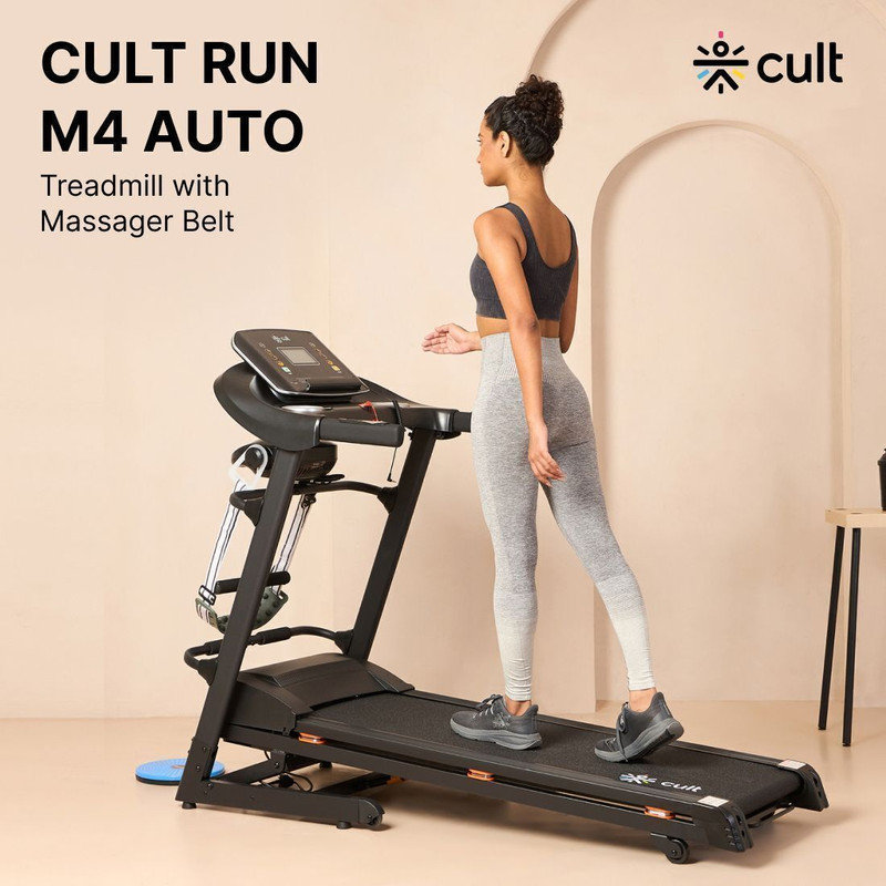 Cult 5 HP Peak, Max Weight: 120kg with 15 Level Auto Inclination For Home Gym Treadmill (Max Weight:120 kg)