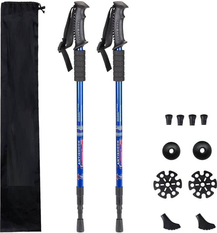 Holy Delight 3 Section Trekking Pole(Aluminium)