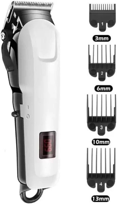 Dazzel Flex Digital Professional Hair Clipper, Adjustable Blade Clipper, Hair Trimmer Shaver White, Black Pet Hair Trimmer