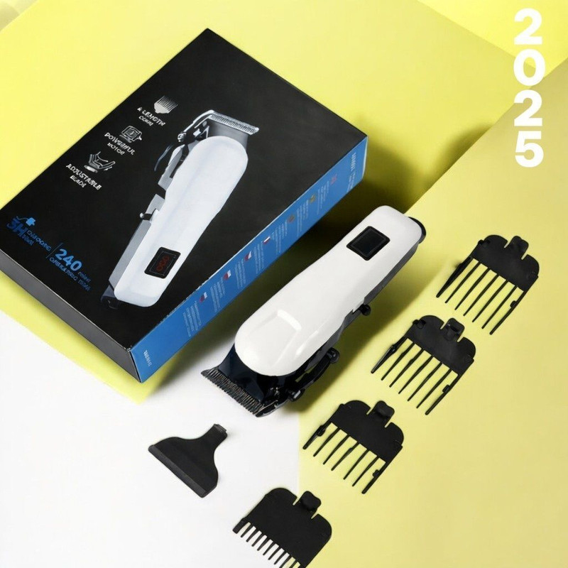 Xoxo X241 Professional Cordless Trimmer with Stainless Steel Blades For pets F-879 White Pet Hair Trimmer