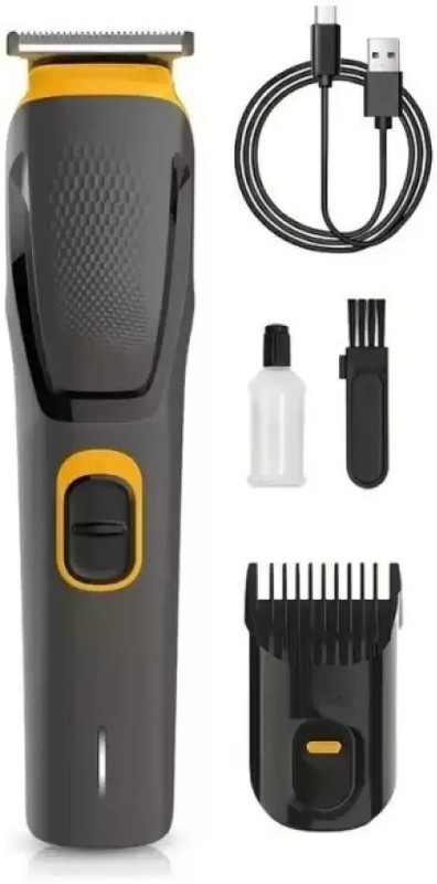 THE MAN COMPANY TMC 11 Cordless Professional Hair Trimmer Titanium coated blade waterproof Trimmer 120 min Runtime 4 Length Settings(Black, Yellow)