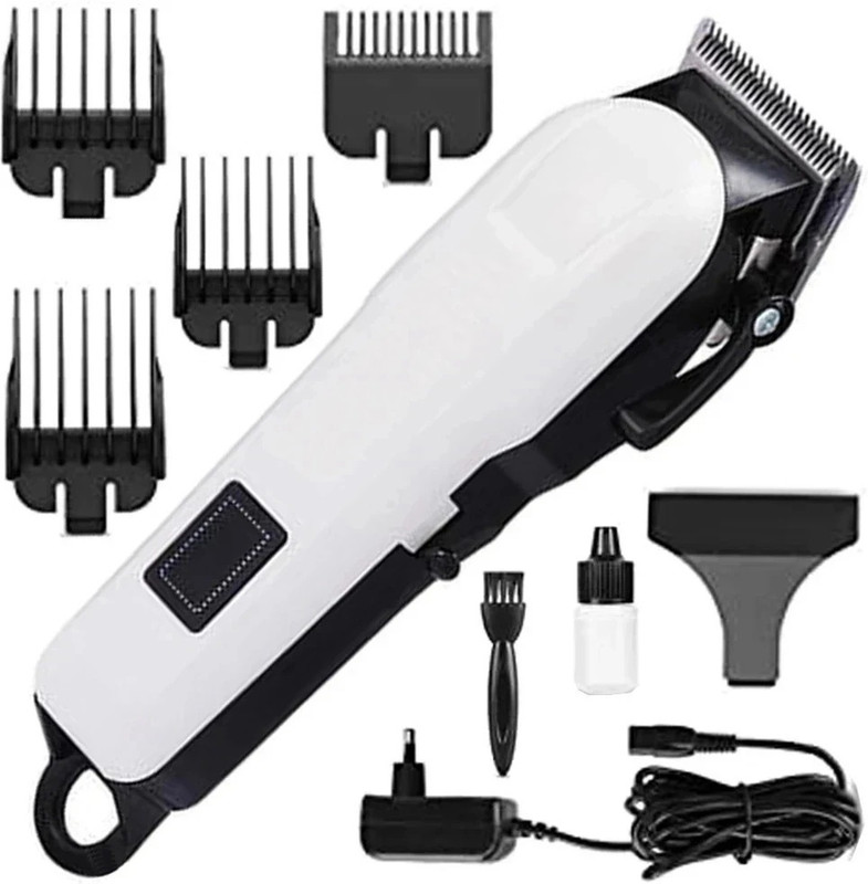 CLINLINSO 809 Dog & Cat Hair Trimmer | Quiet Motor Rechargeable Grooming Machine White, Black Pet Hair Trimmer