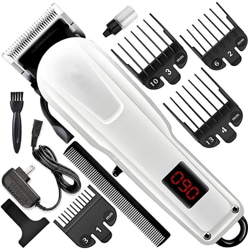 Dazzel Flex Hair Trimmer for men's Professional electric hair Wireless LCD display hair cut White, Black Pet Hair Trimmer