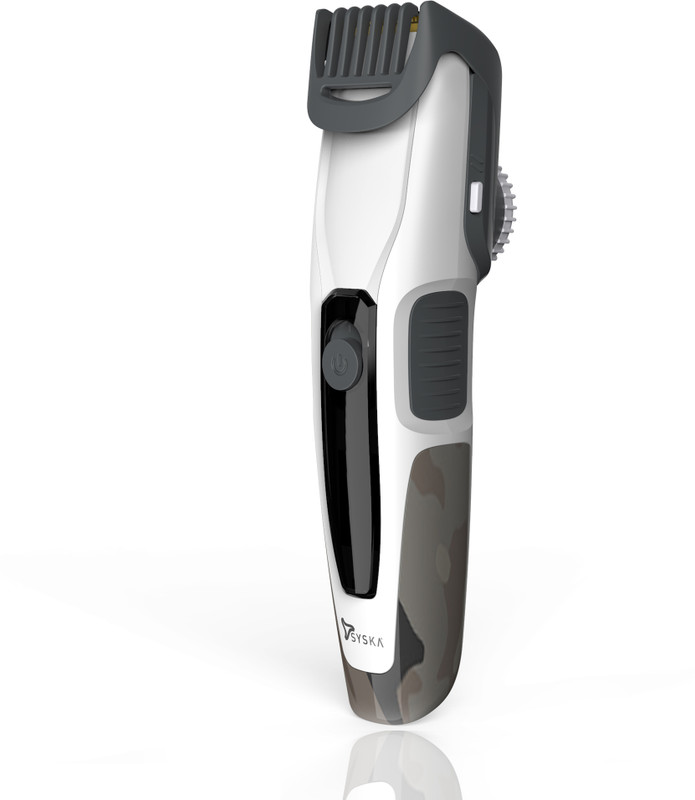 Syska HT450-Avalanche White Trimmer 90 min  Runtime 20 Length Settings(White)