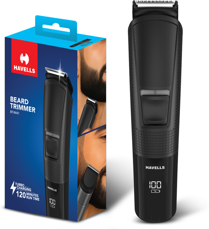 HAVELLS BT4441 Trimmer 120 min Runtime 9 Length Settings(Black)