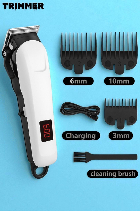 Xoxo X482 Cordless & Trimmer – Precision Blades, Long Battery Life For pets F-2291 White Pet Hair Trimmer