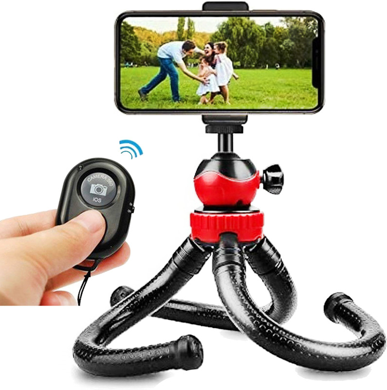 subton Photography Mobile Holder Gorilla Vlogging Tripod Camera Mobile Tripod, Monopod, Tripod Ball Head, Tripod Bracket, Tripod Clamp, Tripod Kit(Black, Supports Up to 1500 g)
