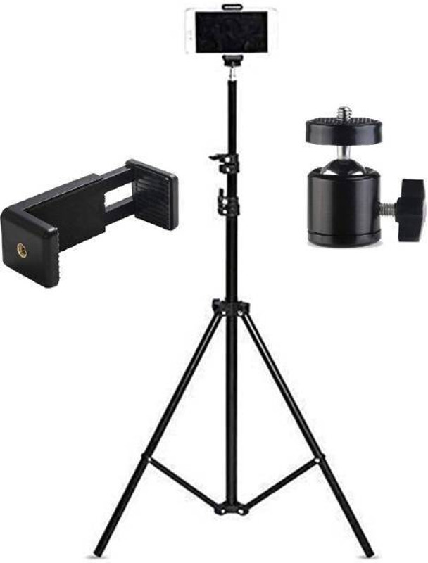 Treadmill Metal 2.1m Tripod Light Stand Max 200cm Tripod for Photo Studio Tripod Tripod, Monopod Kit(Black, Supports Up to 1000 g)
