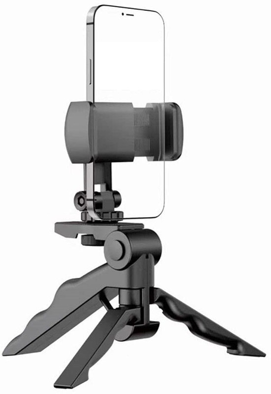 Speeqo Pistol Grip Tripod with Universal Mobile Attachment for All Smartphones Monopod Kit, Tripod Clamp, Tripod Ball Head, Tripod, Tripod Ball Head(Black, Supports Up to 2000 g)