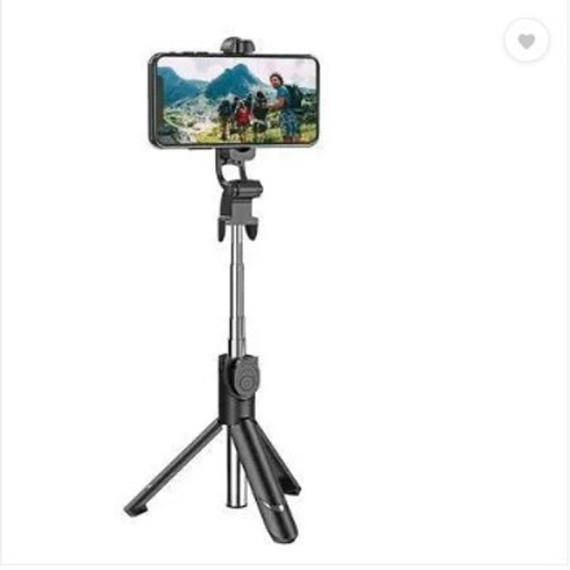 HLMOBILE AY R1 SELFIE STICK/TRIPOD Monopod Kit, Tripod, Tripod Kit(Grey, Supports Up to 500 g)