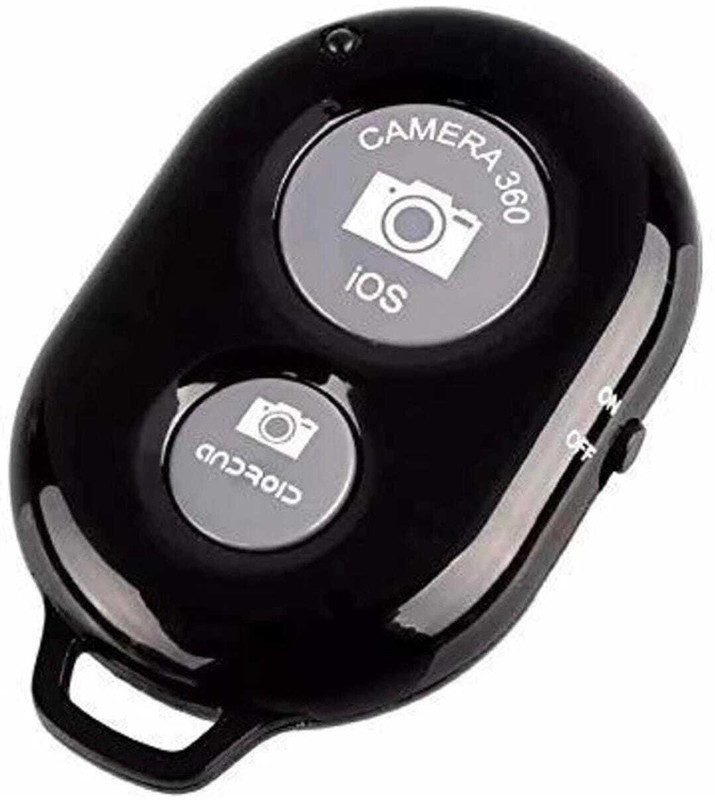 ONE FIT Wireless Bluetooth Shutter Button Selfie Remote Supported Camera & phones F2 Monopod(Black, Supports Up to 500 g)