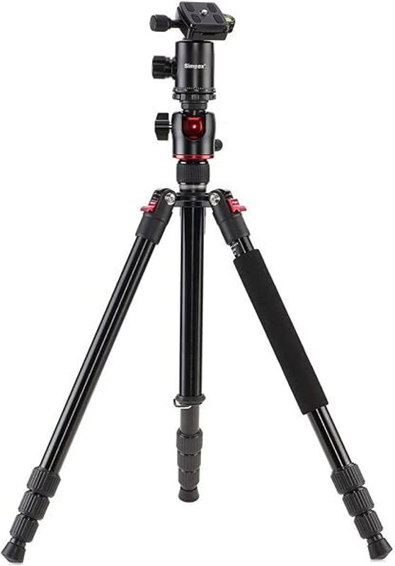 SIMPE X Professional Aluminium Tripod 540-TM Tripod Cum Monopod with All DSLR Camera Monopod(Black, Supports Up to 5000 g)