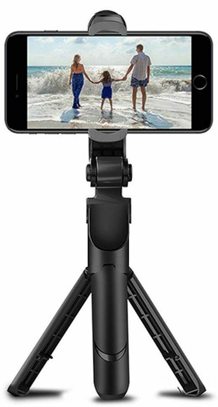 RENTOOR BEST SELLING XT02 Making Tik Tok Video Stand Selfie Stick Mobile All Smart Phone Tripod, Tripod Kit, Tripod Bracket(Black, Supports Up to 450 g)