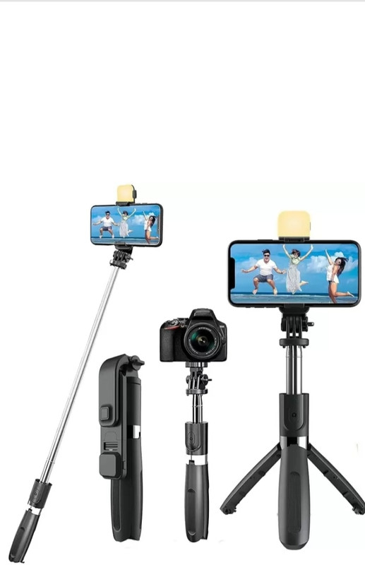 Irhatek R1S selfie Monopod, Tripod, Tripod Bracket, Tripod Kit(Black, Supports Up to 500 g)
