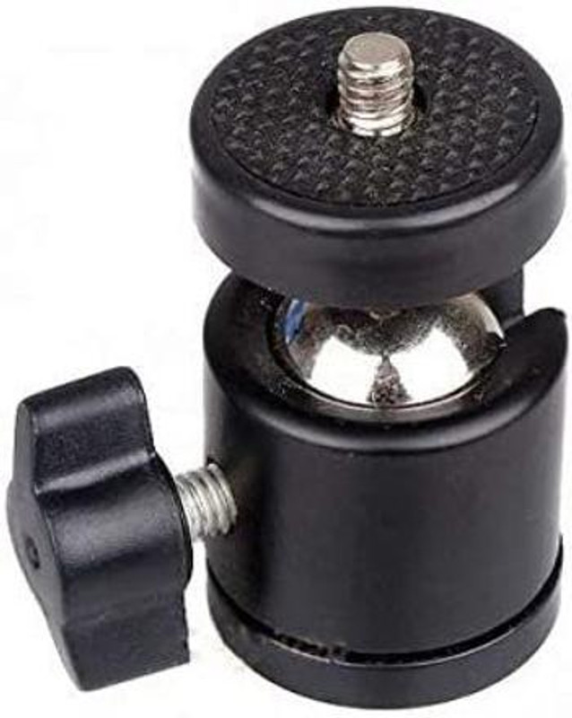 TECHGEAR tripod accessories Mini 360 Degree Rotate Tripod Ball Head professional Ballhead Tripod Ball Head(Black, Supports Up to 500 g)