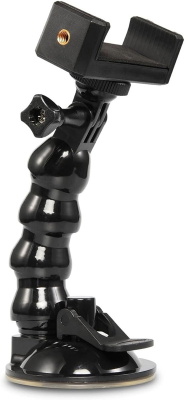 GiftMax Mount Articulating Arm with 1/4" Tripod Screw Super Clamp for DSLR Camera Tripod Ball Head(Car Suction Cup Mount, Supports Up to 500 g)