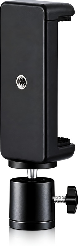 FITRIC Universal Mobile Holder with Ball Head, 360° Rotation Tripod Mount Tripod Ball Head(Black, Supports Up to 1000 g)