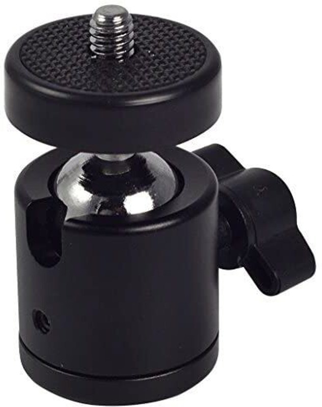 PKST Universal 1/4" Swivel Mini Ball Head Screw Tripod Mount 360 Degree Rotating Tripod Ball Head, Tripod Bracket(Mount, Supports Up to 1000 g)