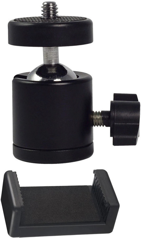 LUGZY New Arrival Ball Head And Mobile Clip for Tripod Tripod Ball Head(Black, Supports Up to 400 g)