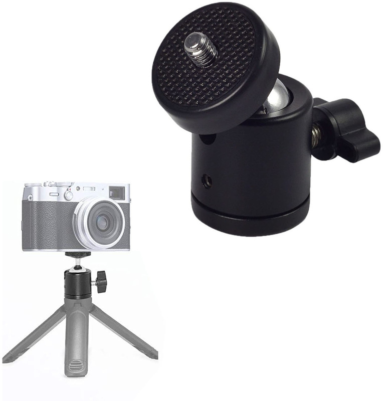 Blue Birds Universal Mount Ball Head for cameras Tripod, Monopod(Black, Supports Up to 500 g)