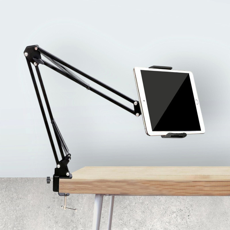 Zohlo Overhead Video Recording Stand with Phone Holder Adjustable Metal Mount for Desk Tripod Ball Head(Black, Supports Up to 1200 g)