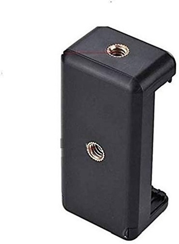 subton Mobile Holder for Tripod Camera Stand Clip Bracket Monopod Mount Adapter Tripod Bracket(Black, Supports Up to 500 g)