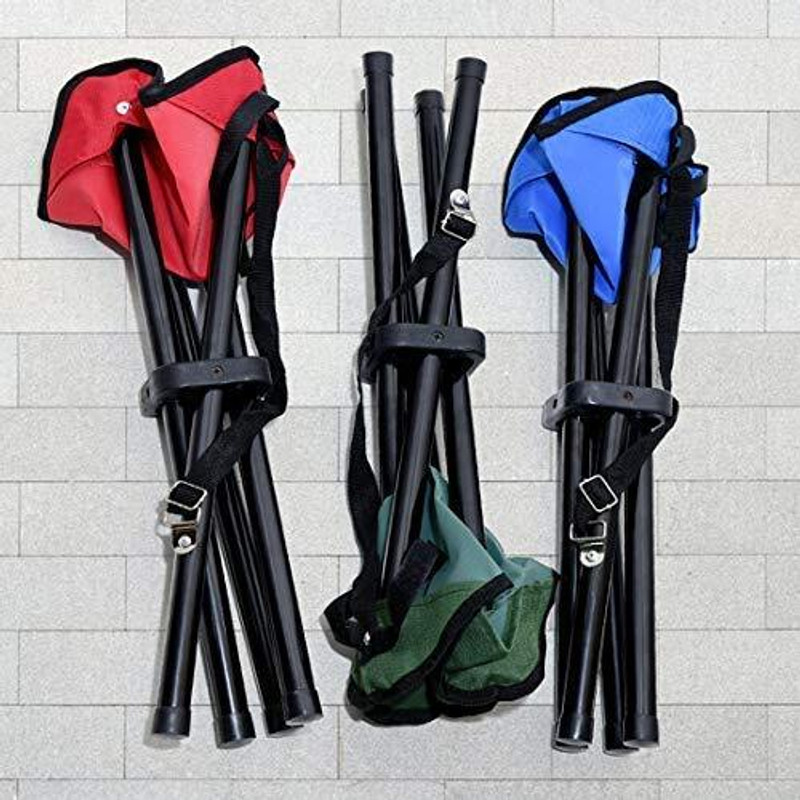 Akhand Folding Tripod 4 Leg Stool for Camping & Travelling, Portable & Fordable Tripod Kit(Multicolor, Supports Up to 100000 g)