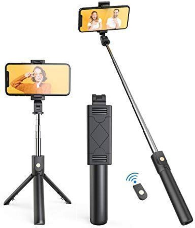 Anjum R1S Tripod Kit, Monopod(Black, Supports Up to 400 g)