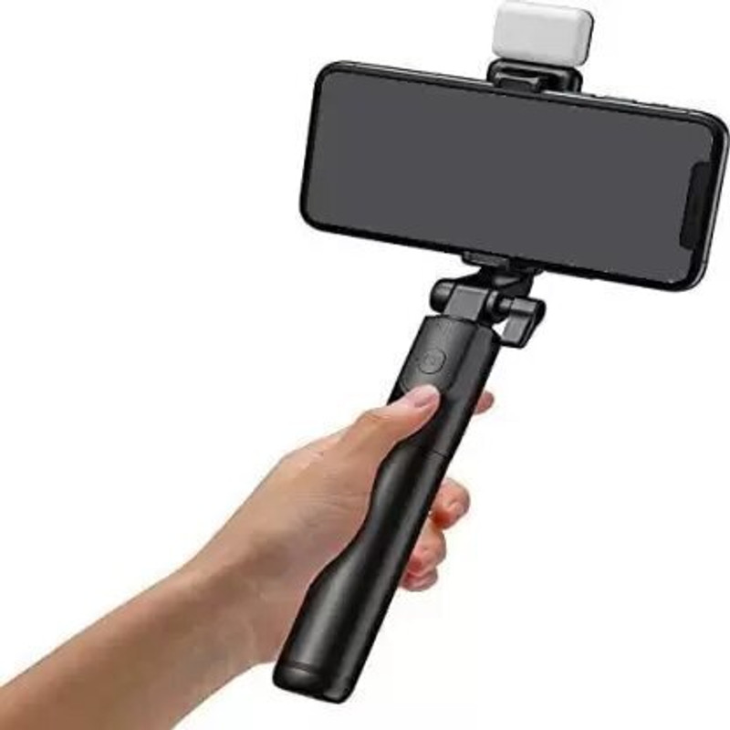 Rangwell Portable Bluetooth selfie stick with wireless remote and extendable tripod Tripod Kit(Black, Supports Up to 1000 g)