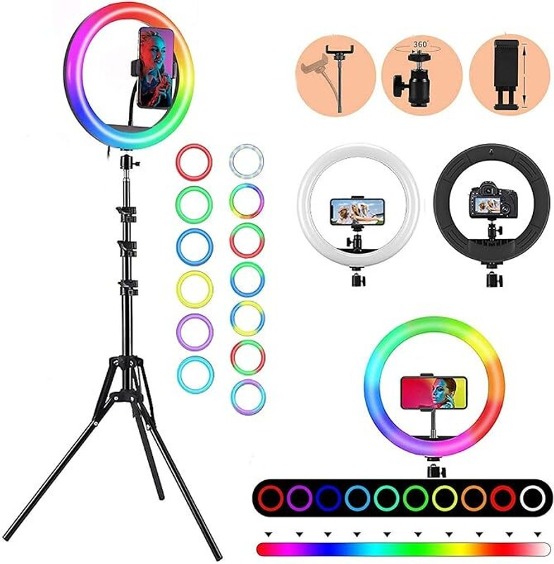 PICPRO Mobile|DSLR/SLR Camera|Video Camera Ring Flash(Rgb)