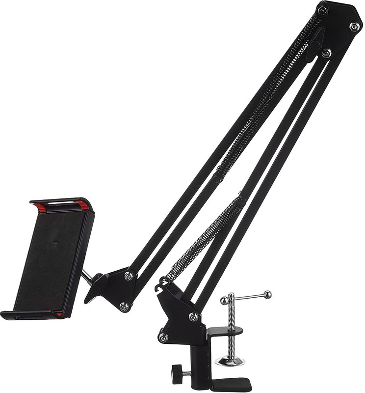 Saztech Flexible Professional Mobile and Tablet Stand for Ipad Tablets andTablet Stand Tripod(Black, Supports Up to 3000 g)
