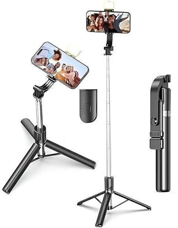 Pharaoh ST-01 VibeStand with Non-Slip Legs Tripod, Monopod Kit, Tripod Kit(Black, Supports Up to 1000 g)