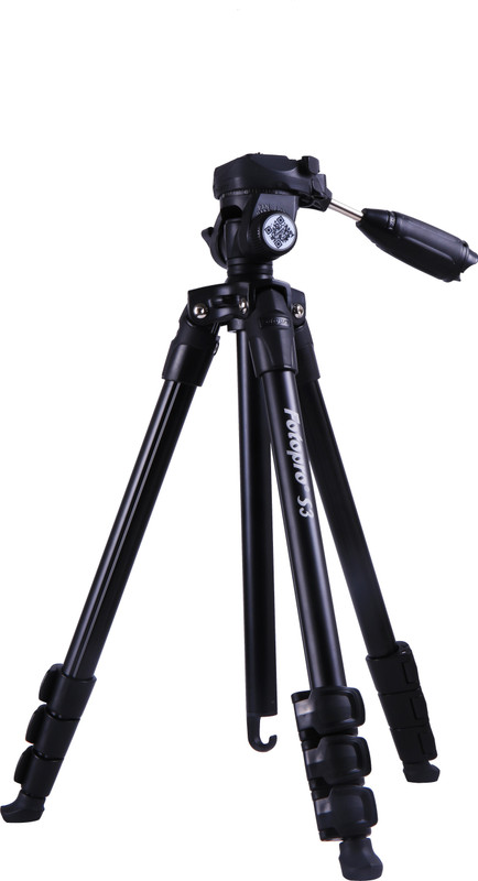 Fotopro S3 Tripod(Black, Supports Up to 3.1 g)