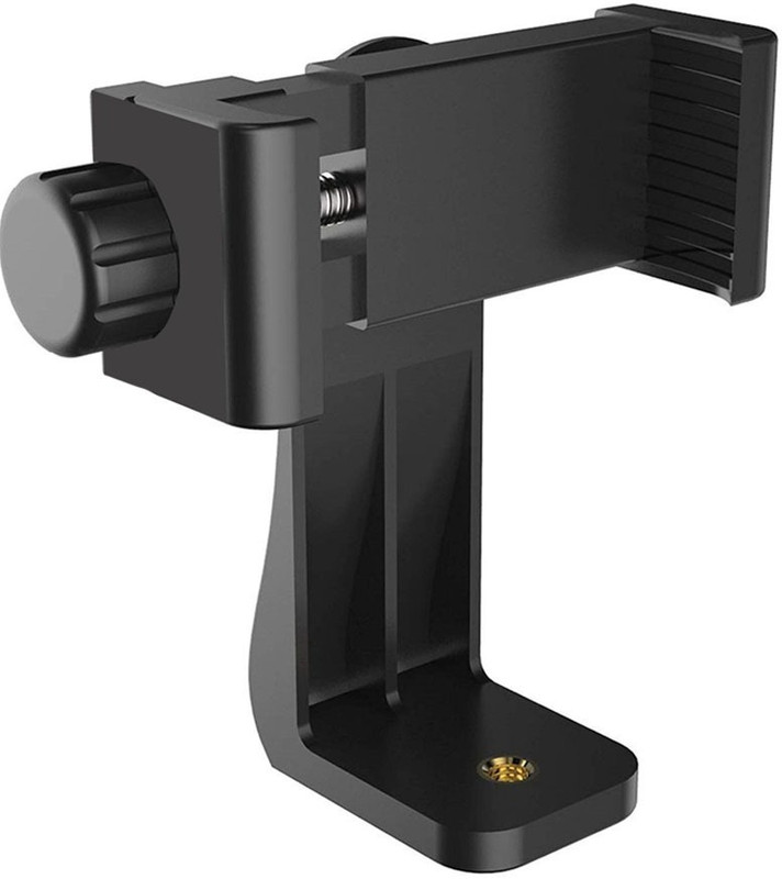 AMUSING New Arrival Mobile Support Stand Clip Phone Holder spring Clip Phone Adapter Tripod, Tripod Bracket, Monopod, Monopod Kit(Black, Supports Up to 700 g)