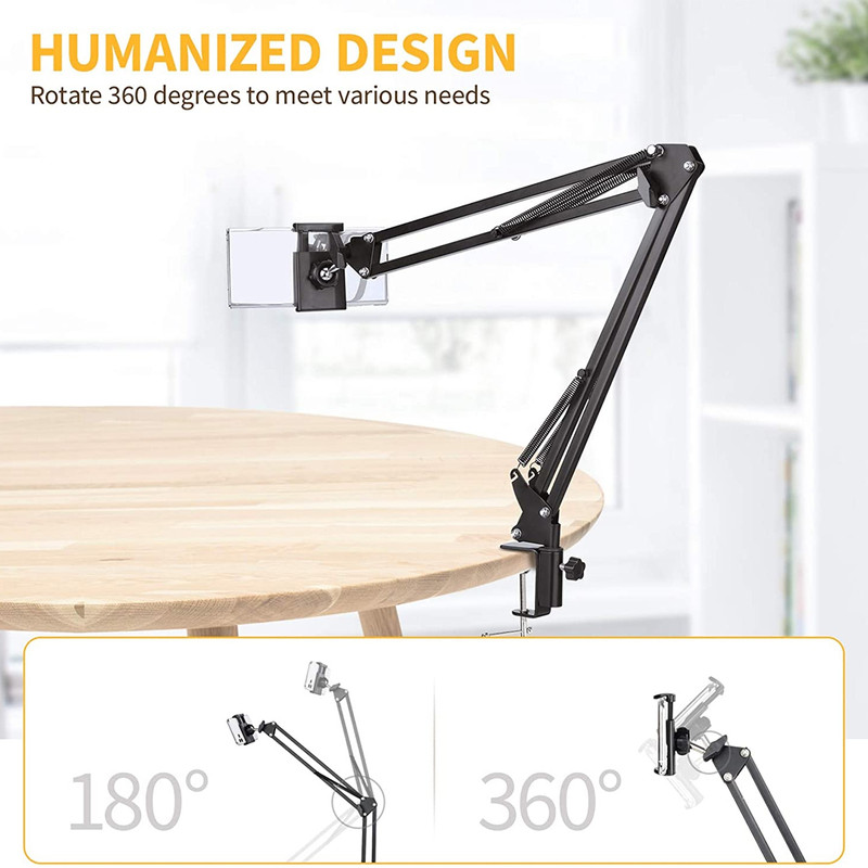 Casa Tech Best Adjustable Mobile Mount Stand Recording Microphone Stand for Live Streaming Tripod, Tripod Ball Head, Tripod Bracket, Tripod Clamp, Tripod Kit(Black, Supports Up to 1500 g)