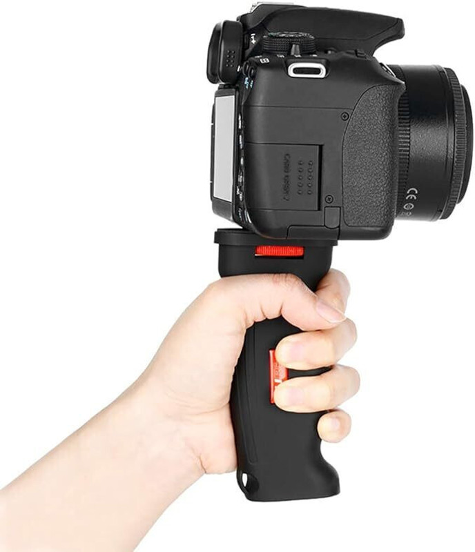 Evissa Camera Tripod 1/4" Screw for Camera Stabilizer Smartphone Handy Grip Tripod Tripod(Black, Supports Up to 1500 g)