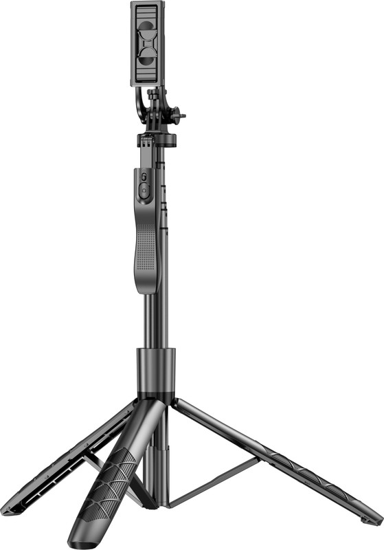 FITRIC L16 Selfie Stick Tripod (4in1) 5.8 Feet Long with Stable Handle BT Shutter Tripod(Black, Supports Up to 1000 g)