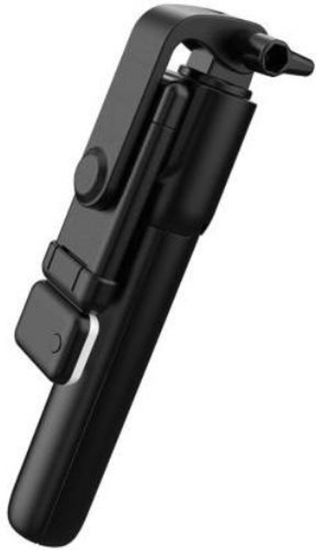 BORNTOGLOW Selfie Stick Tripod 360°Extendable Pole, Wireless Remote Stable 3-Leg Stand B438 Tripod, Monopod(Black, Supports Up to 1500 g)