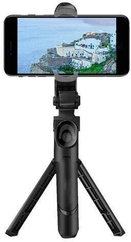 HIFY XT-02 Bluetooth Extendable Selfie Stick with Wireless Remote and 2 Level Fill Light for Making TikTok, Vlog Videos and Tripod Stand Selfie Stick for Creating TIK Tok, Vlogs, Youtubers Tripod, Monopod(silver black, Supports Up to 400 g)