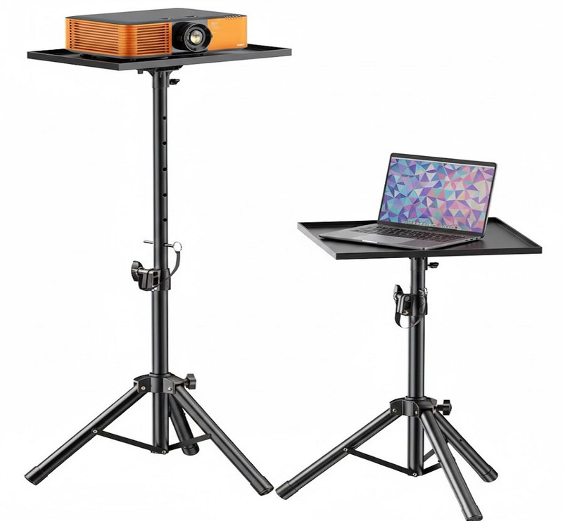 XTECTORVIEW Multi-Purpose Projector Laptop Tripod Floor Stand Height 3.5ft to 6ft Adjustable Tripod(Black, Supports Up to 15 g)