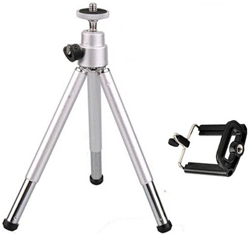 BOPUD Photography Camera Mini Tripod Stand Holder Extendable Phone Projector Holder Tripod, Tripod Kit, Tripod Clamp, Monopod Kit, Monopod(Black, Supports Up to 500 g)