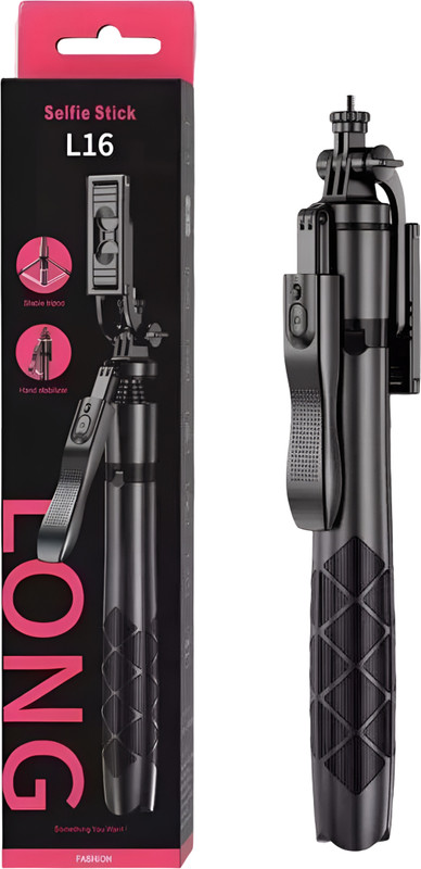 TRUWEL L16 Camera & Mobile Tripod | Extendable Travel Tripod Stand with 3-Way Pan Head Tripod(Black, Supports Up to 2000 g)