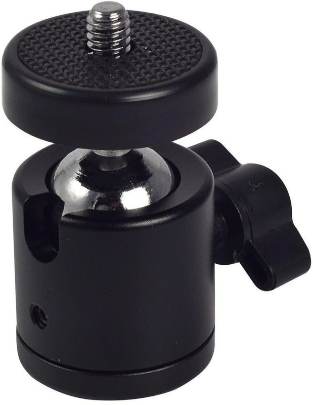 Mobtude 360 Degree Rotation Ball Head for Tripod Stand Angle Adjustment Tripod Tripod, Tripod Ball Head(Black, Supports Up to 1000 g)