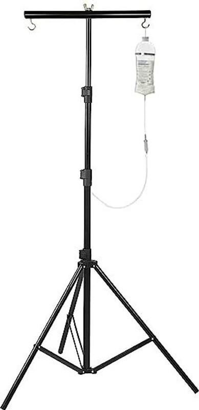 GiftMax Hospital IV Drip Glucose Saline Stand for Multipurpose Tripod(Black, Supports Up to 1000 g)