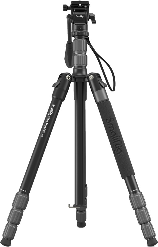 SmallRig CT180 Video Tripod 3760 Tripod(Black, Supports Up to 15000 g)