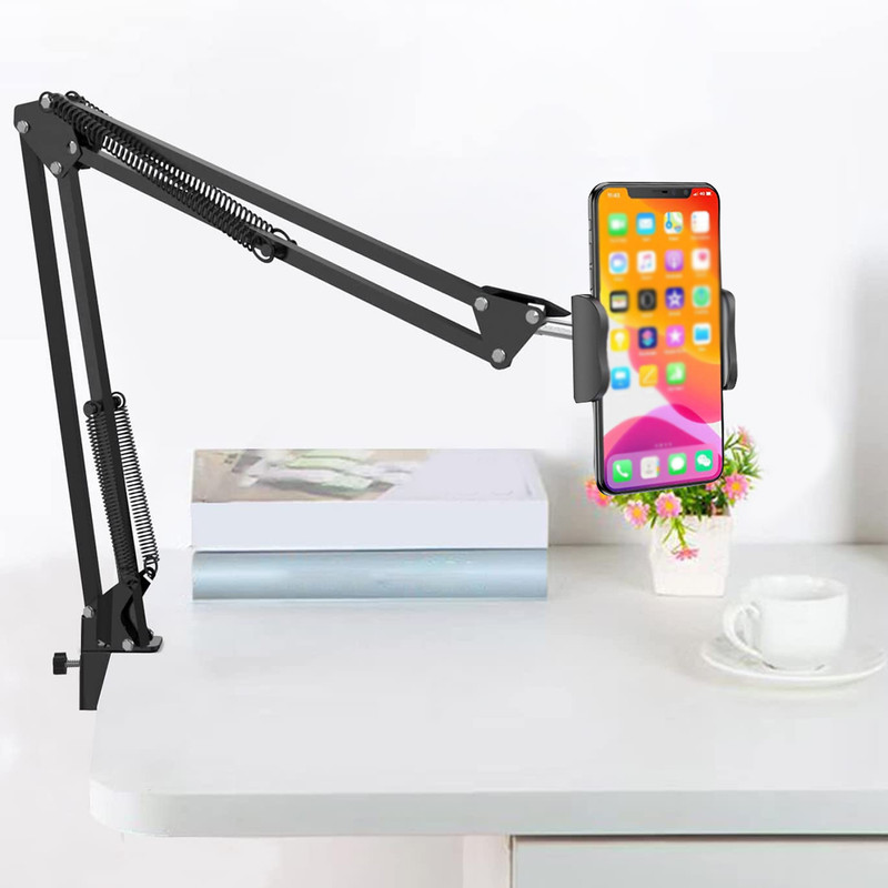 AMUSING Overhead Tripod Camera Stand 360 Degree Mobile CellPhone Stand Side Angle Videos Tripod, Monopod, Tripod Clamp, Tripod Bracket, Tripod Ball Head(Gooseneck Mobile Holder, Supports Up to 1200 g)